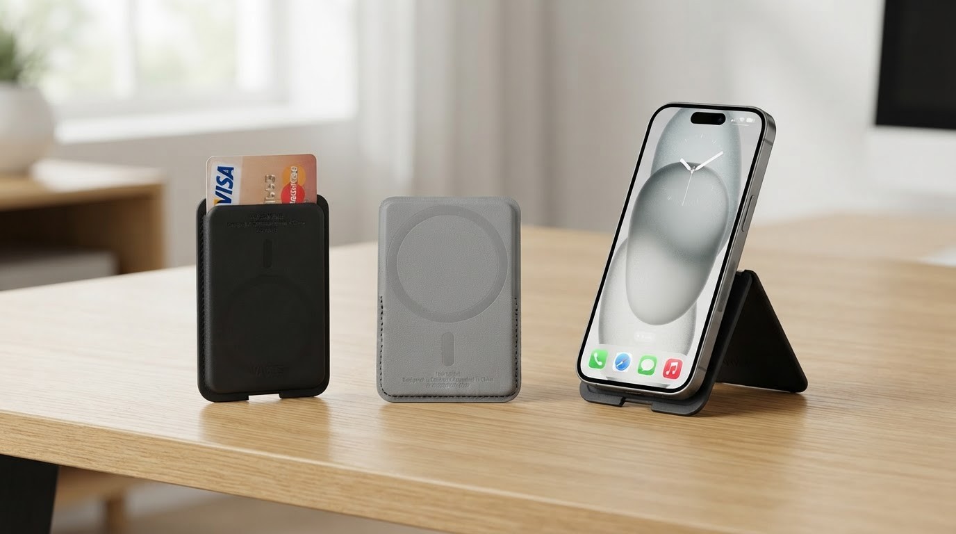 RFID Wallet with Stand web